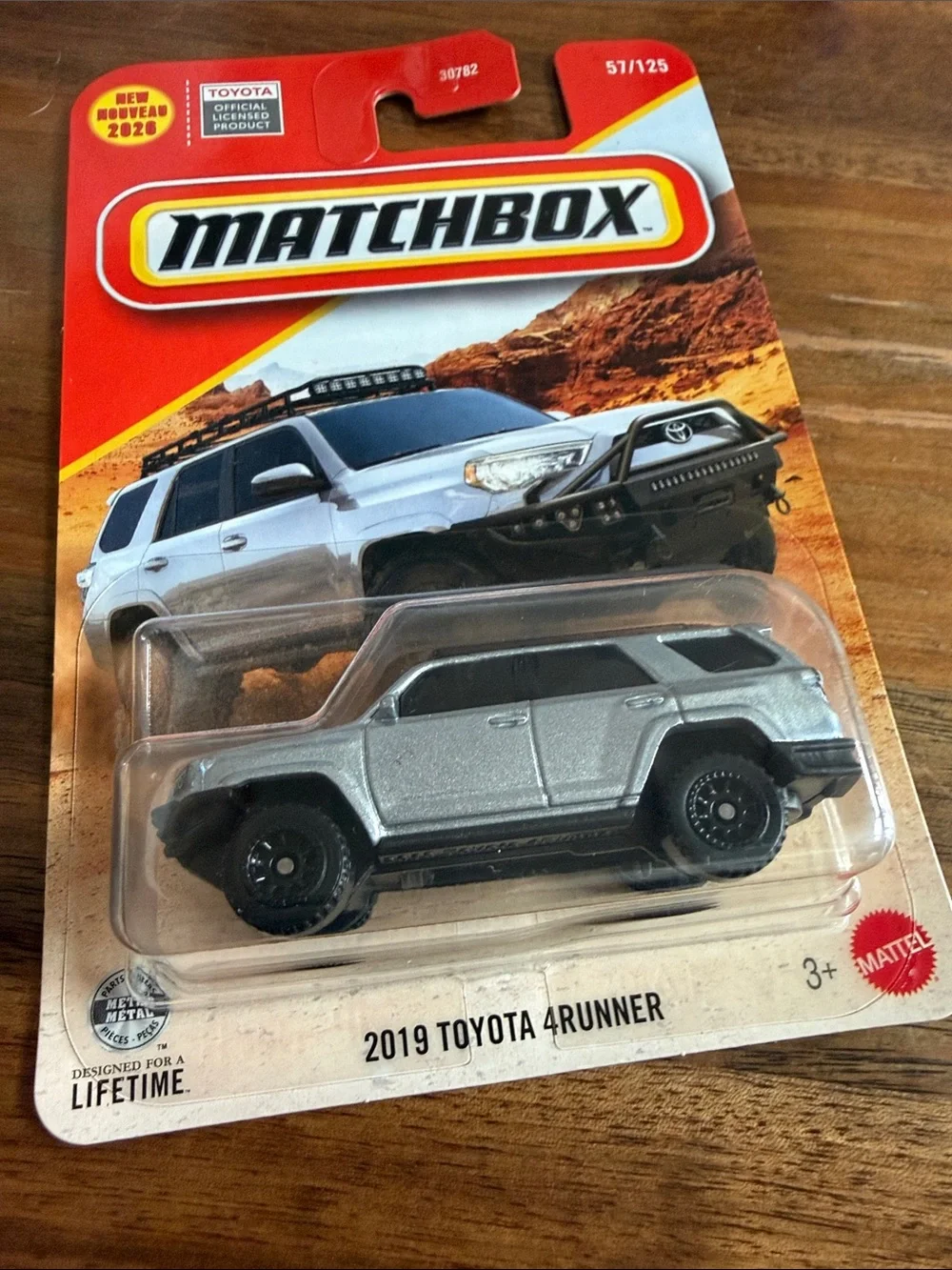 Matchbox Toyota 4Runner Kids Toy Car - Silver